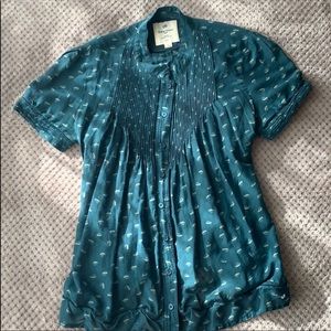 Heritage 1981 short sleeved teal shirt L (fits like a small)